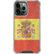 Spain Flag Distressed iPhone 14 Pro Max Clear Case